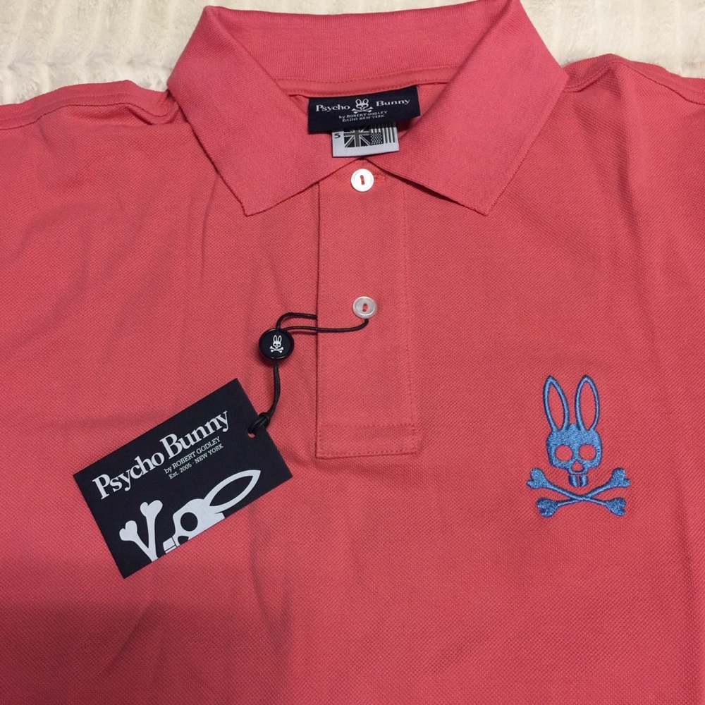 NWT Pyscho Bunny Classic Polo - Fragola Opal - Picture 2 of 5